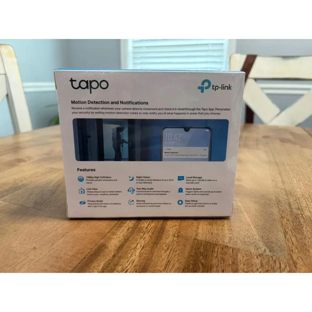 TP-Link Tapo Home Security Wi-Fi Camera C100 New